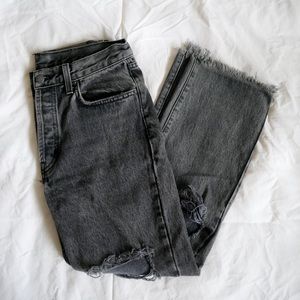 Ripped boyfriend jeans